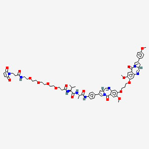 molecular formula C68H79N9O17 B12424289 Mal-PEG4-VA-PBD 