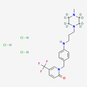 molecular formula C21H30Cl3F3N4O B12424297 ZHC-116-d8 (trihydrochloride) 