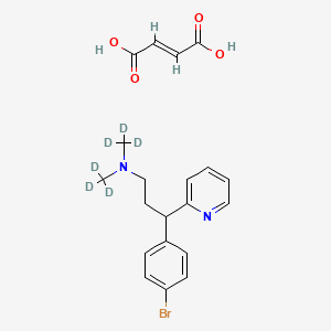 molecular formula C20H23BrN2O4 B12424321 Brompheniramine-d6 (maleate) 