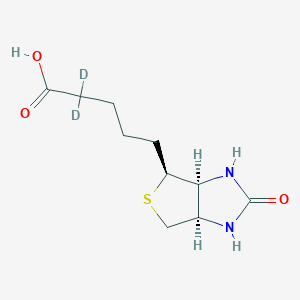 molecular formula C10H16N2O3S B12424353 Biotin-d2 