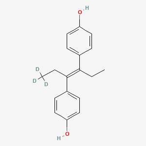 molecular formula C18H20O2 B12424358 Diethylstilbestrol-d3 