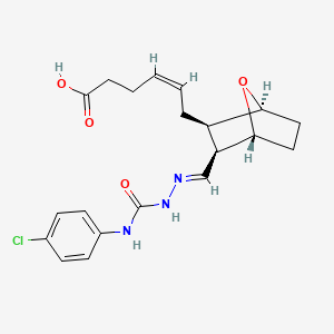 6-(3-(((((4-Chlorophenyl)amino)carbonyl)hydrazono)methyl)-7-oxabicyclo(2.2.1)hept-2-yl)-4-hexenoic acid