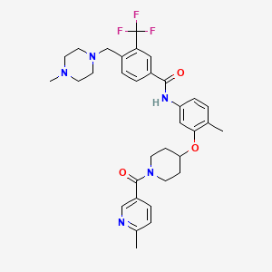 molecular formula C33H38F3N5O3 B12424368 Chmfl-abl/kit-155 