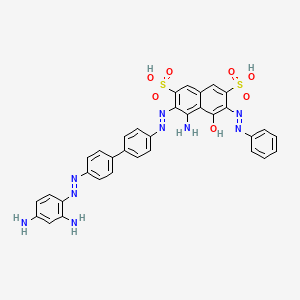 molecular formula C34H27N9O7S2 B12424399 Direct Black 38 (free acid) CAS No. 22244-14-0