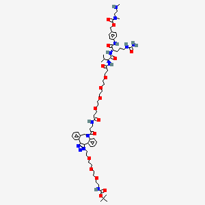 Boc-NH-PEG3-C2-triazole-DBCO-PEG4-VC-PAB-DMEA