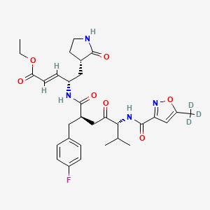 molecular formula C31H39FN4O7 B12424419 (5R)-Rupintrivir-d3 