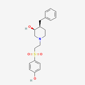 (3S,4S)-4-[2-(4-benzyl-3-hydroxy-piperidin-1-yl)-ethanesulfonyl]-phenol
