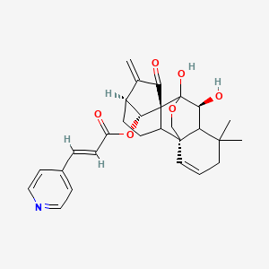 molecular formula C28H31NO6 B12424426 Anticancer agent 27 