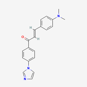(E)-3-[4-(dimethylamino)phenyl]-1-(4-imidazol-1-ylphenyl)prop-2-en-1-one