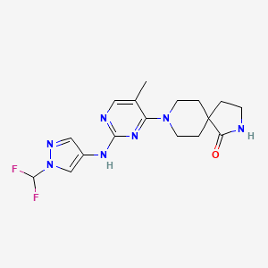 molecular formula C17H21F2N7O B12424462 Jak1/tyk2-IN-3 