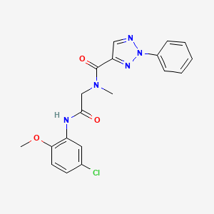 N-(5-chloro-2-methoxyphenyl)-2-[N-methyl-1-(2-phenyl-2H-1,2,3-triazol-4-yl)formamido]acetamide