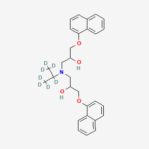 molecular formula C29H33NO4 B12424495 Propranolol impurity B-d7 