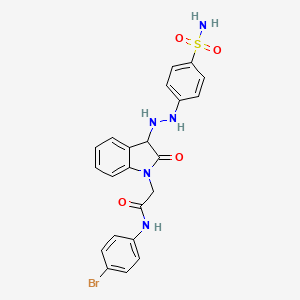 molecular formula C22H20BrN5O4S B12424509 Carbonic anhydrase inhibitor 9 