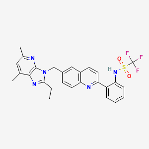 molecular formula C27H24F3N5O2S B1242452 FU8Ucy2lpx 