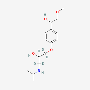 molecular formula C15H25NO4 B12424572 alpha-Hydroxy metoprolol-D5 