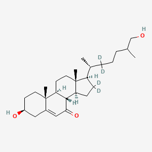 molecular formula C27H44O3 B12424614 27-Hydroxy-7-keto Cholesterol-d4 