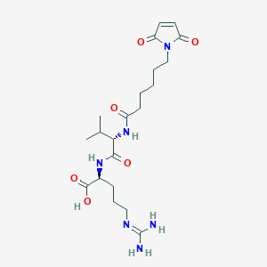 molecular formula C21H34N6O6 B12424616 Mc-Leu-Gly-Arg 