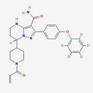 molecular formula C27H29N5O3 B12424627 (R)-Zanubrutinib-d5 