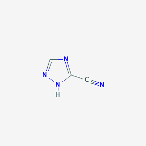 molecular formula C3H2N4 B124247 3-Cyano-1,2,4-Triazole CAS No. 3641-10-9