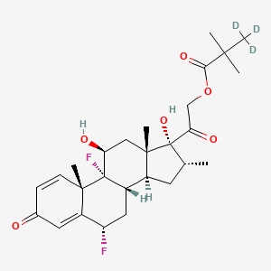 molecular formula C27H36F2O6 B12424734 Flumetasone pivalate-d3 