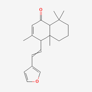 molecular formula C20H26O2 B12424765 4-[2-(furan-3-yl)ethenyl]-3,4a,8,8-tetramethyl-5,6,7,8a-tetrahydro-4H-naphthalen-1-one 