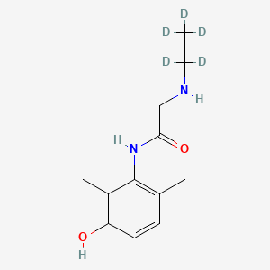 molecular formula C12H18N2O2 B12424783 3-Hydroxy-N-desethyl Lidocaine-d5 