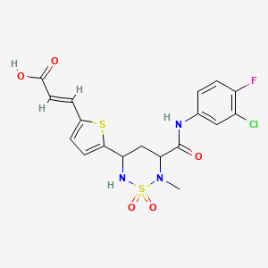 molecular formula C18H17ClFN3O5S2 B12424791 Hbv-IN-7 