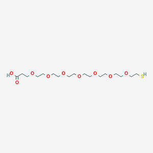 molecular formula C17H34O9S B12424817 HS-Peg7-CH2CH2cooh 