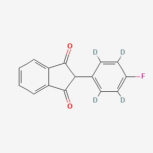 molecular formula C15H9FO2 B12424824 Fluindione-d4 