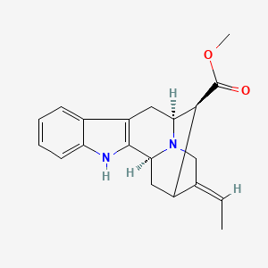 molecular formula C20H22N2O2 B12424834 methyl (1S,12S,13S,15E)-15-ethylidene-3,17-diazapentacyclo[12.3.1.02,10.04,9.012,17]octadeca-2(10),4,6,8-tetraene-13-carboxylate 