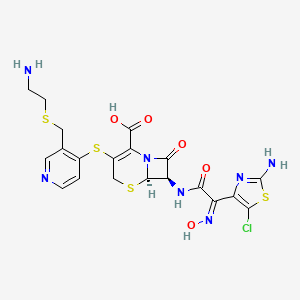 molecular formula C20H20ClN7O5S4 B1242485 Unii-JT9jmj39UF 