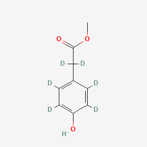 molecular formula C9H10O3 B12424876 Methyl 4-hydroxyphenylacetate-d6 