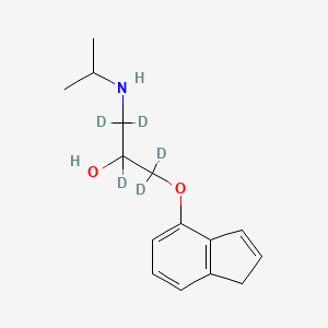 molecular formula C15H21NO2 B12424877 Indenolol-d5 