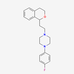 1-[2-(3,4-dihydro-1H-2-benzopyran-1-yl)ethyl]-4-(4-fluorophenyl)piperazine