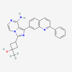 molecular formula C26H23N5O B12424892 Linsitinib-d3 