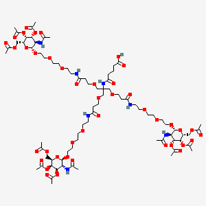 molecular formula C78H125N7O42 B12424897 Tri(TLR4-IN-C34-PEG2-amide-PEG1)-amide-C3-COOH 