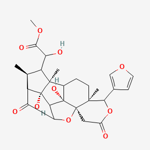 methyl 2-[(1S,3S,7S,12R,16R,18S)-8-(furan-3-yl)-1,3-dihydroxy-7,16,18-trimethyl-10,15-dioxo-9,13-dioxahexacyclo[14.2.1.02,14.03,12.04,18.07,12]nonadecan-17-yl]-2-hydroxyacetate