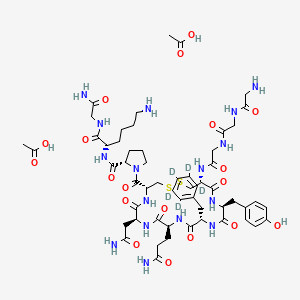 molecular formula C56H82N16O19S2 B12425022 Terlipressin-d5 