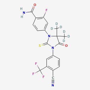 molecular formula C20H14F4N4O2S B12425026 N-Desmethyl Enzalutamide-d6 