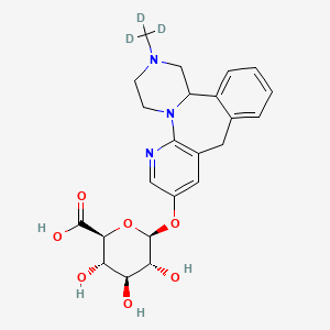 molecular formula C23H27N3O7 B12425027 8-Hydroxy Mirtazapine beta-D-glucuronide-d3 