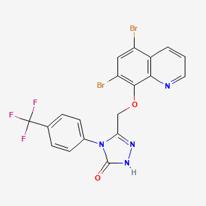 molecular formula C19H11Br2F3N4O2 B12425033 Antifungal agent 2 