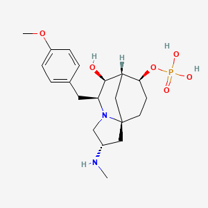 [(1S,3S,6S,7S,8R,9S)-7-hydroxy-6-[(4-methoxyphenyl)methyl]-3-(methylamino)-5-azatricyclo[6.3.1.01,5]dodecan-9-yl] dihydrogen phosphate