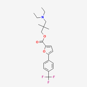 [3-(Diethylamino)-2,2-dimethylpropyl] 5-[4-(trifluoromethyl)phenyl]furan-2-carboxylate