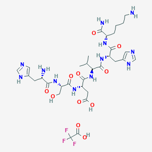 molecular formula C32H49F3N12O11 B12425122 Hsdvhk-NH2 (tfa) 