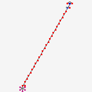 molecular formula C64H107F5N2O29 B12425148 Mal-NH-PEG24-CH2CH2COOPFP ester 