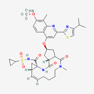 molecular formula C38H47N5O7S2 B12425185 Simeprevir-13Cd3 