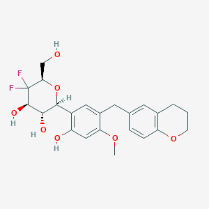 molecular formula C23H26F2O7 B12425192 Sglt1/2-IN-2 