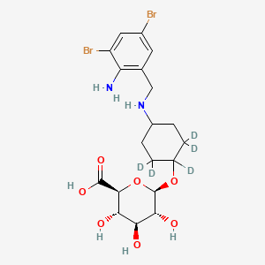 molecular formula C19H26Br2N2O7 B12425199 Ambroxol O-glucuronide-d5 