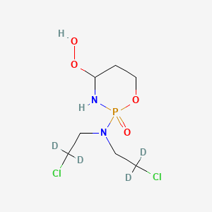 molecular formula C7H15Cl2N2O4P B12425215 4-Hydroperoxy Cyclophosphamide-d4 