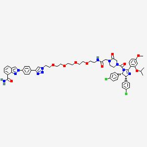 molecular formula C58H63Cl2N11O10 B12425220 PROTAC PARP1 degrader 